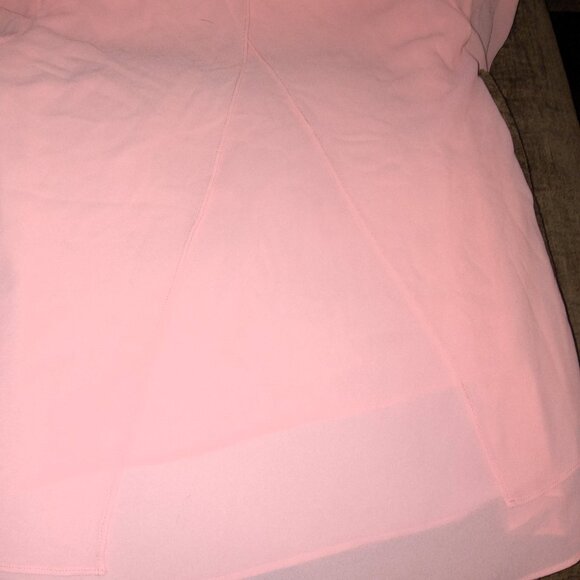 Michael Kors Cotton Candy Pink Layered Chiffon Top - Women's Size XS - Picture 6 of 6